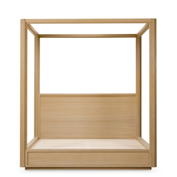 Canopy Bed Tribeca natural oak veneer King size