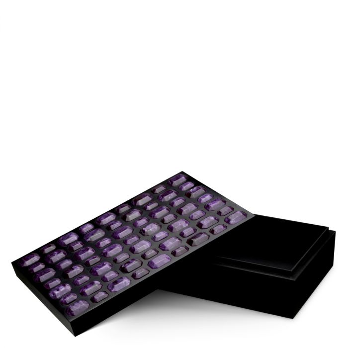 Box Lucida L faux amethyst
