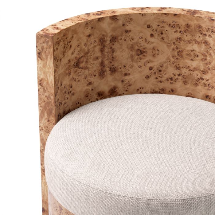 Chair Arcadia light brown mappa burl veneer loki natural