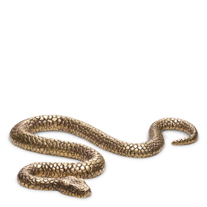 Object Serpent vintage brass finish