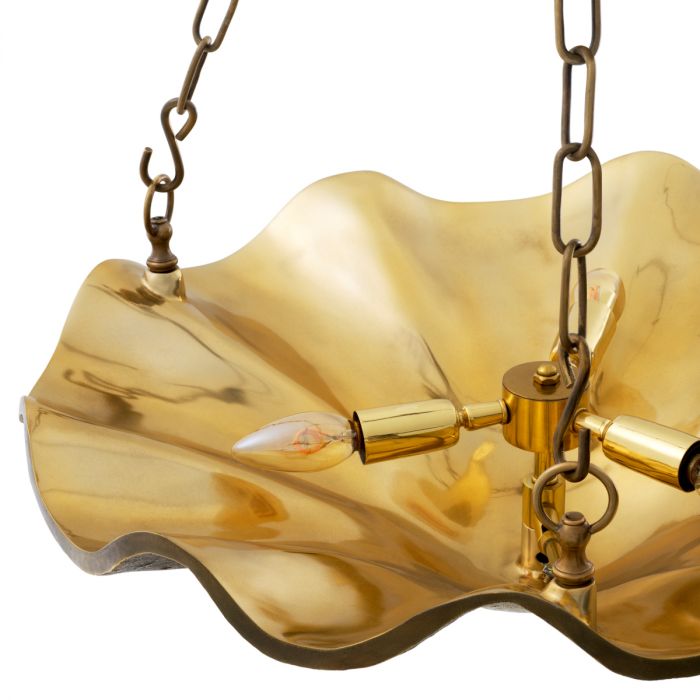 Chandelier Aurelia vintage brass finish