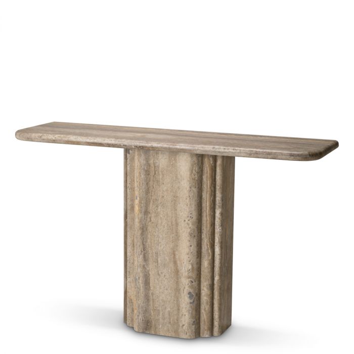 Console Table Norrington silver travertine