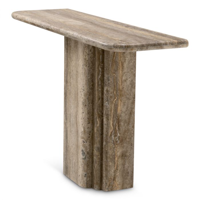 Console Table Norrington silver travertine