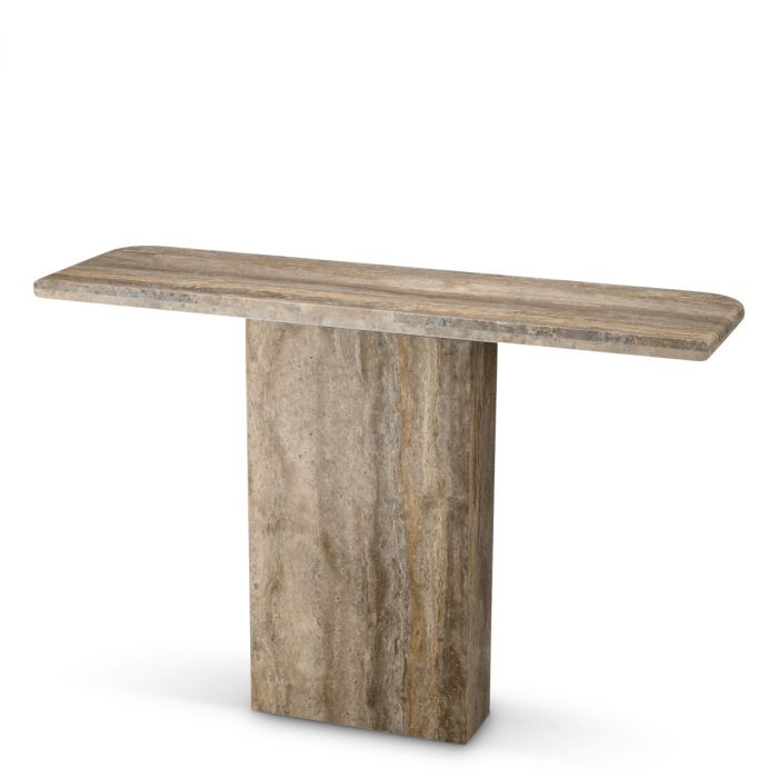 Console Table Norrington silver travertine