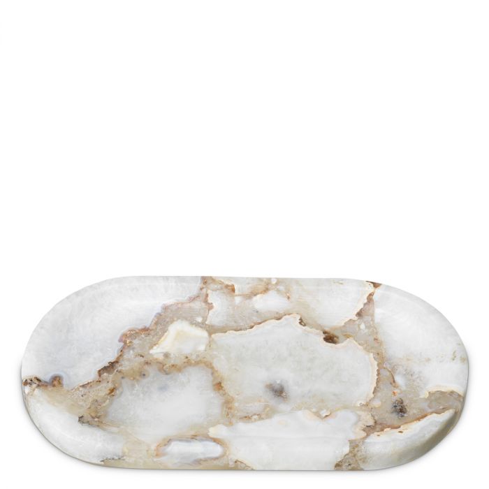 Tray Sonora Oval agate stone