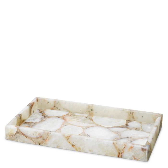 Tray Sonora Rectangular agate stone