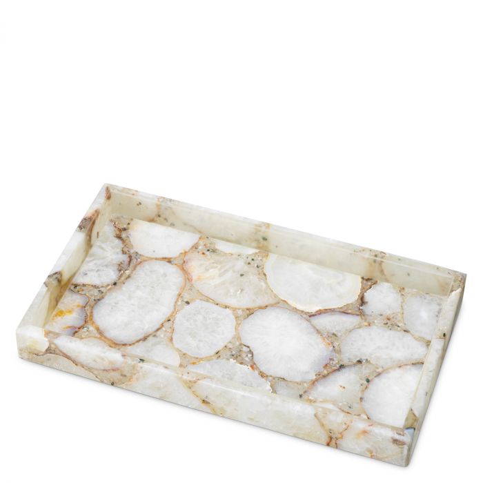Tray Sonora Rectangular agate stone