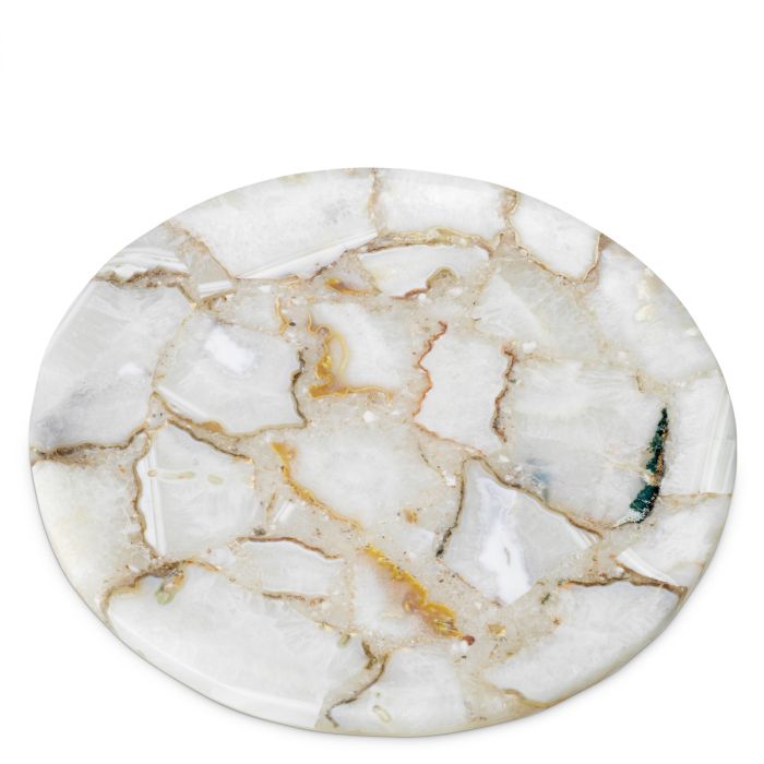 Tray Sonora Round agate stone