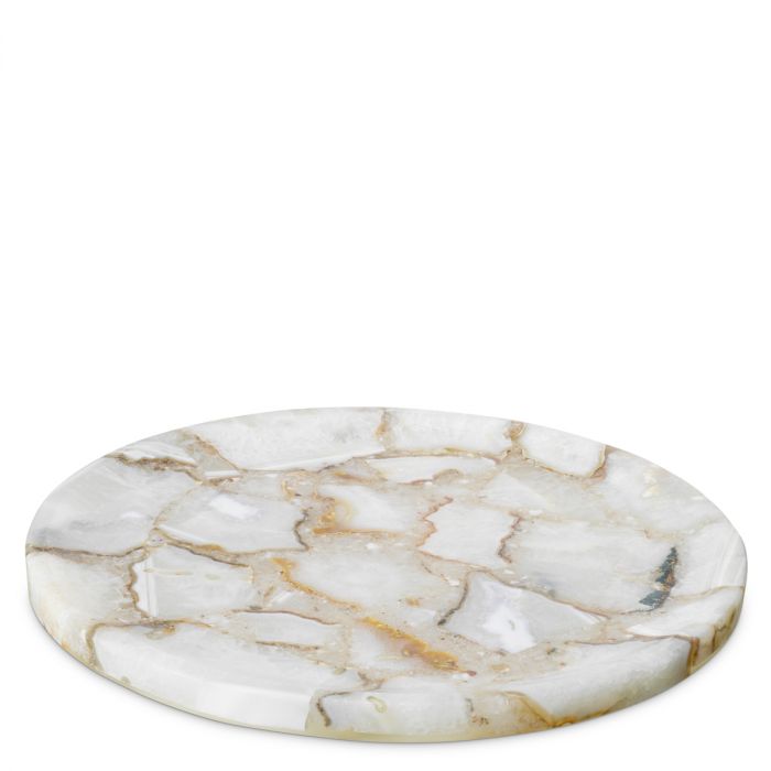 Tray Sonora Round agate stone