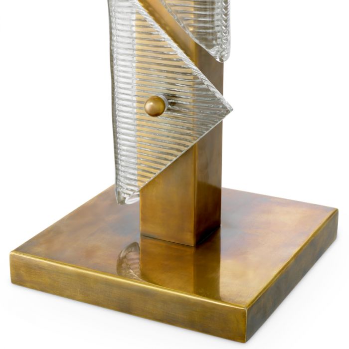 Table Lamp Mirabella vintage brass finish incl shade