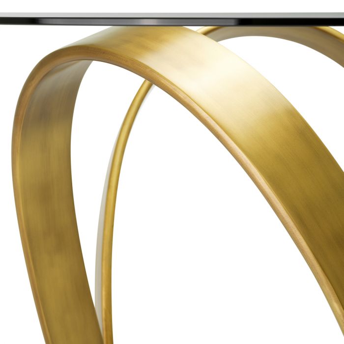 Dining Table Soquel vintage brass finish