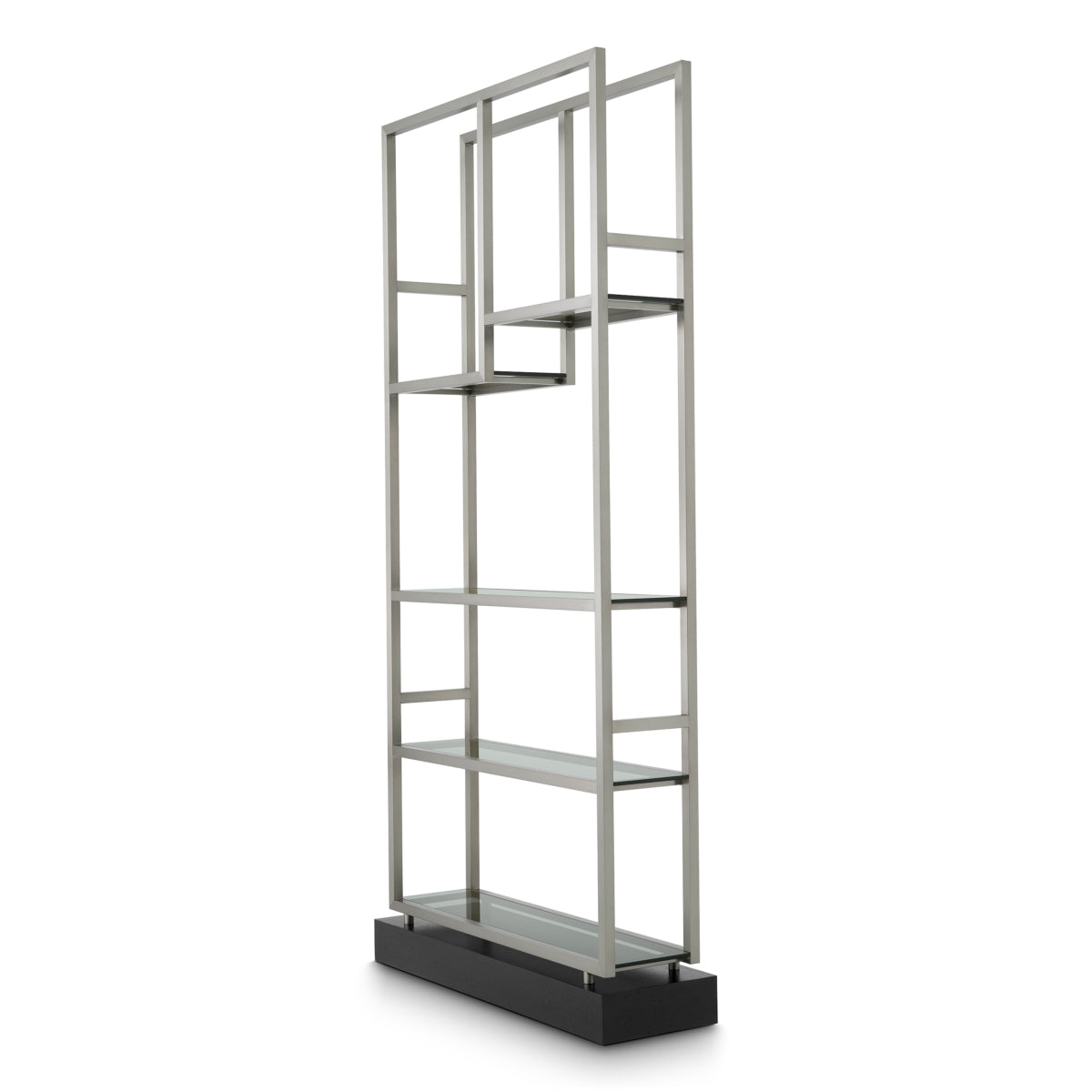 Silver Frame Glass Cabinet Corrado I