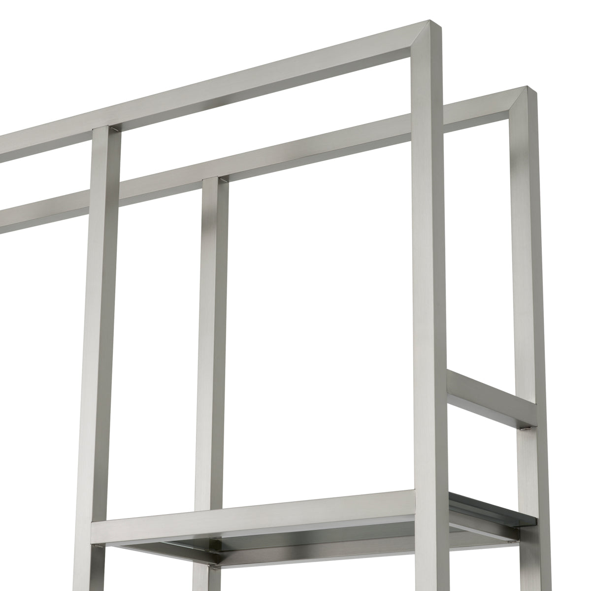 Silver Frame Glass Cabinet Corrado I