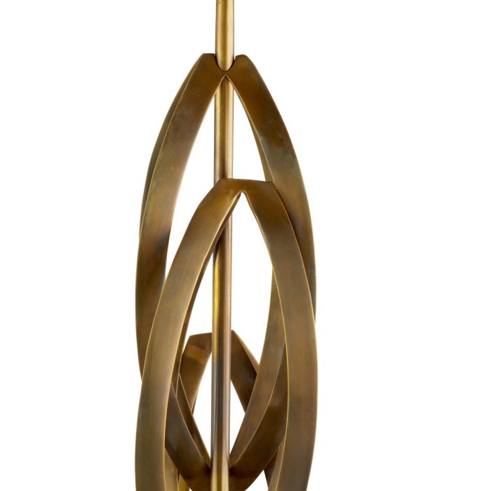 Table Lamp Bellamont vintage brass finish incl shade