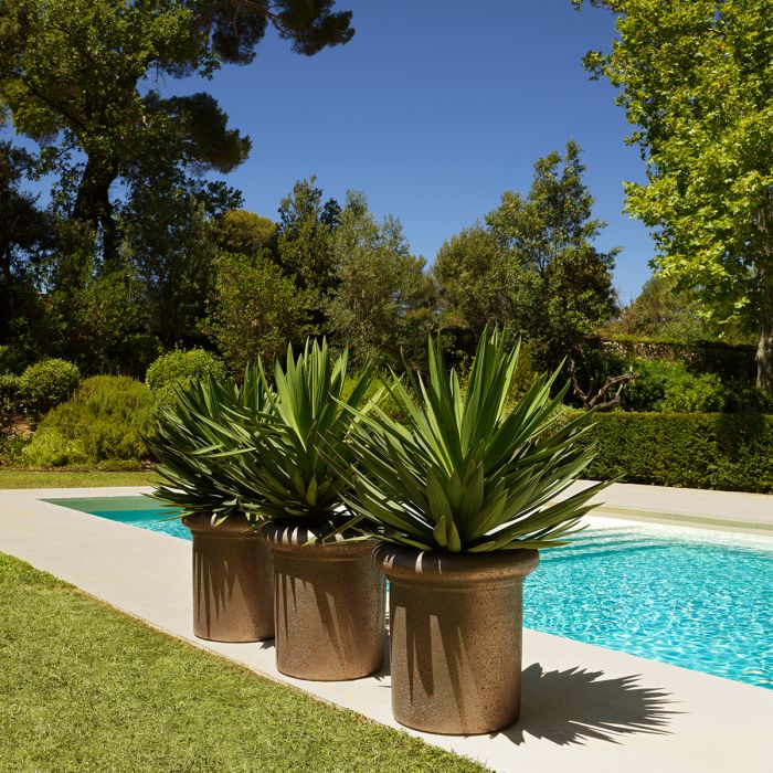 Outdoor Planter Verdon bronze finish