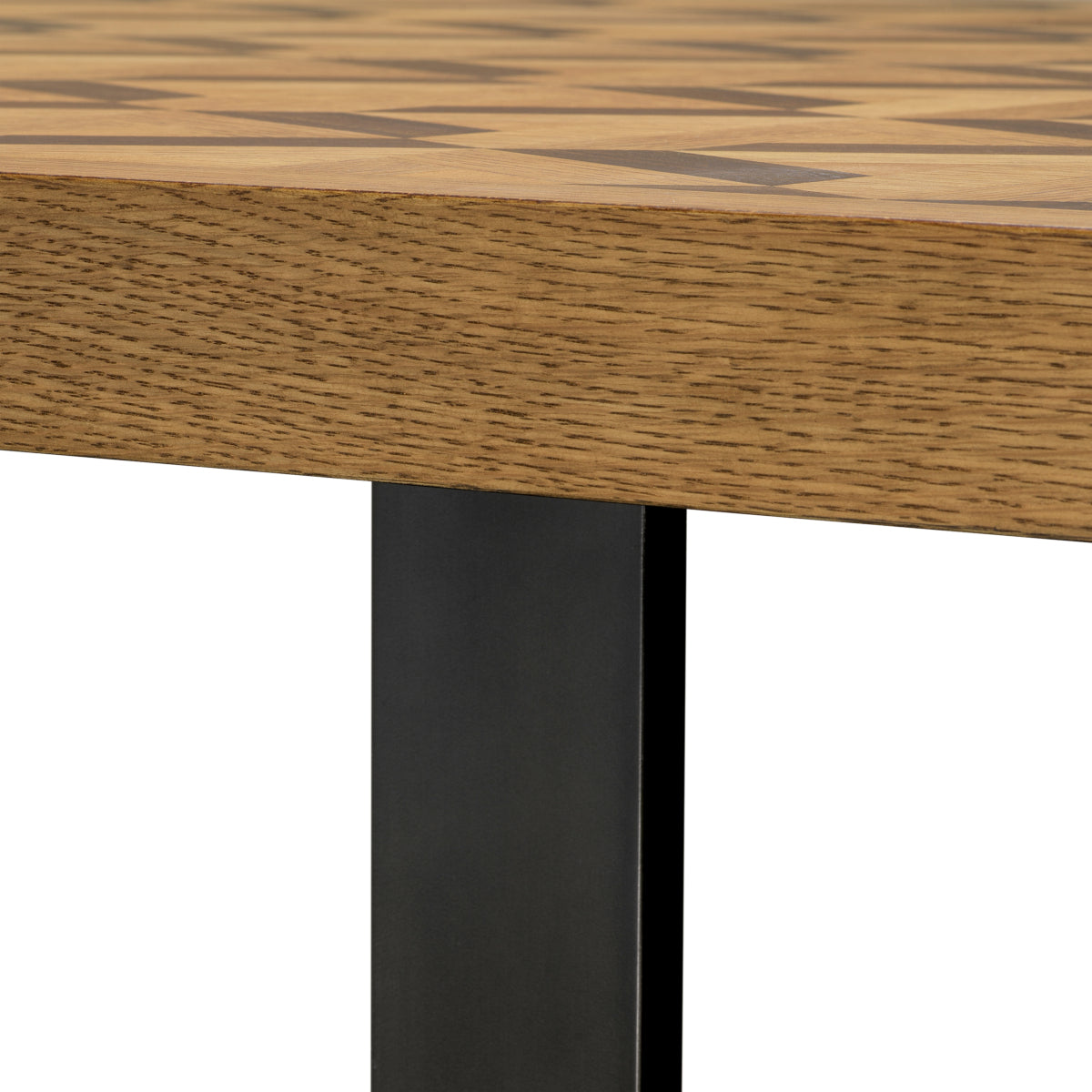 Oak Veneer Dining Table L Rubicon