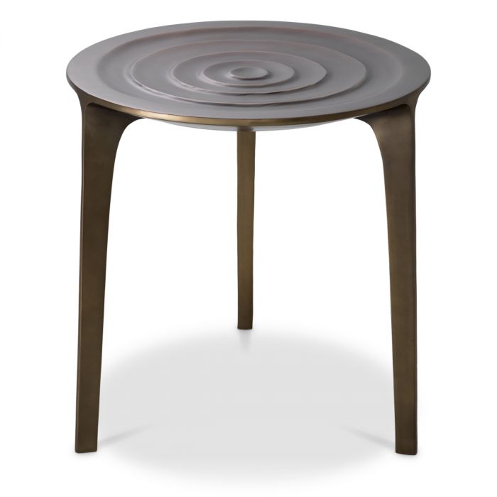 Side Table Granito bronze finish