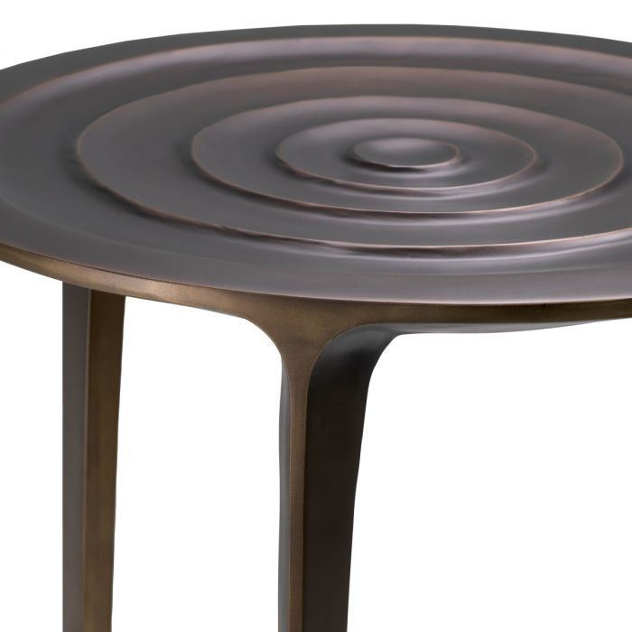Side Table Granito bronze finish