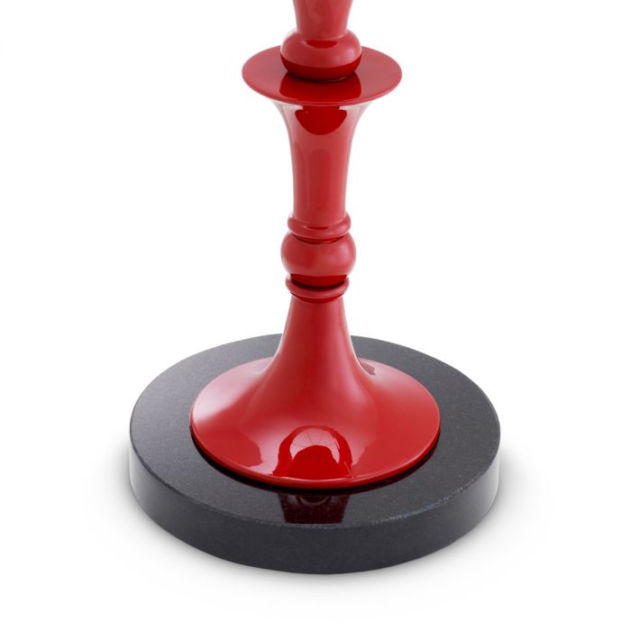 Table Lamp Arabella bordeaux red finish incl shade