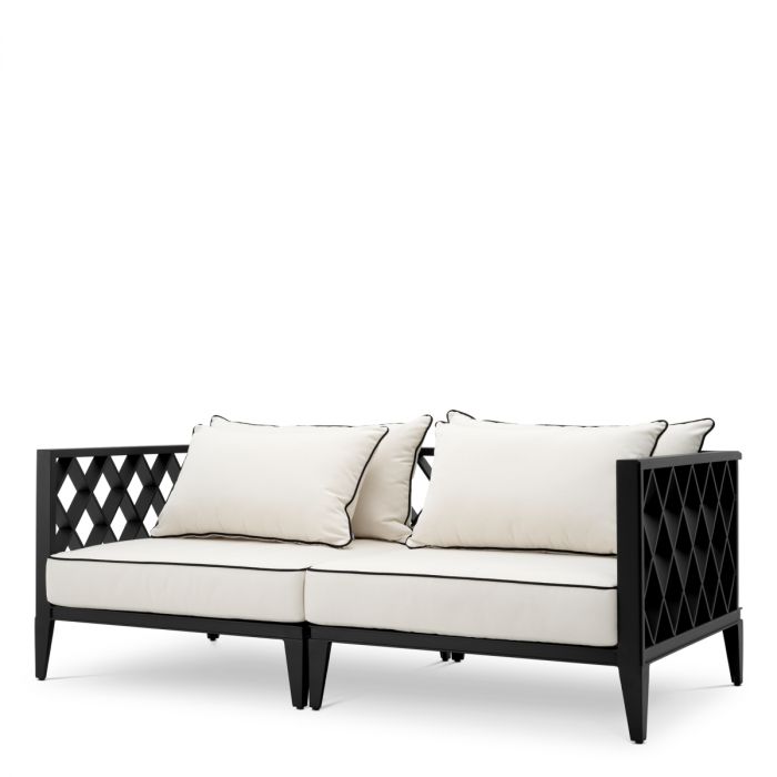 Outdoor Sofa Ocean Club S black sunbrella canvas