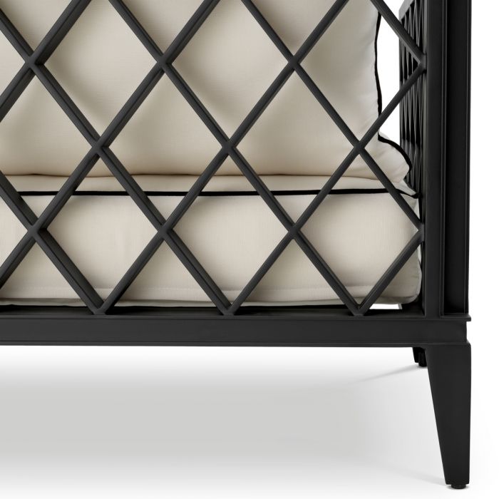 Outdoor Sofa Ocean Club S black sunbrella canvas