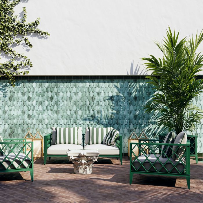 Outdoor Sofa Ocean Club S green blaise off-white florent green