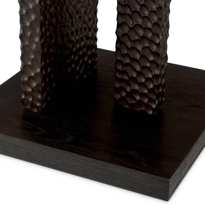 Side Table Bravon ebony oak veneer