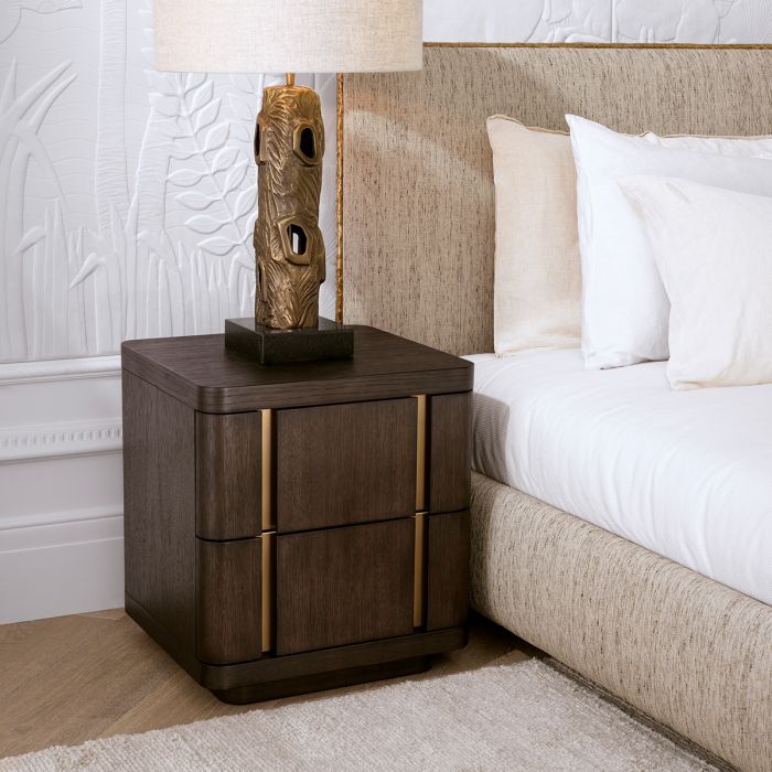 Nightstand Modesto S mocha oak veneer