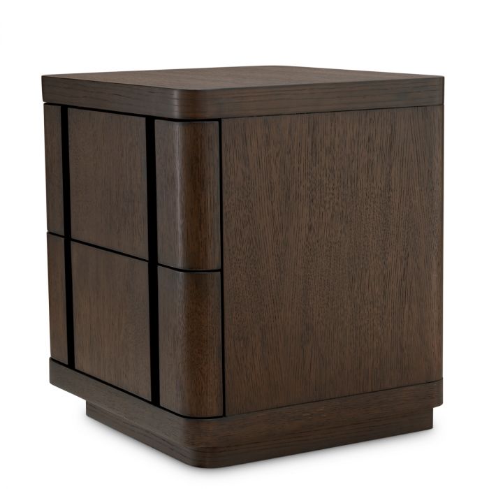 Nightstand Modesto S mocha oak veneer