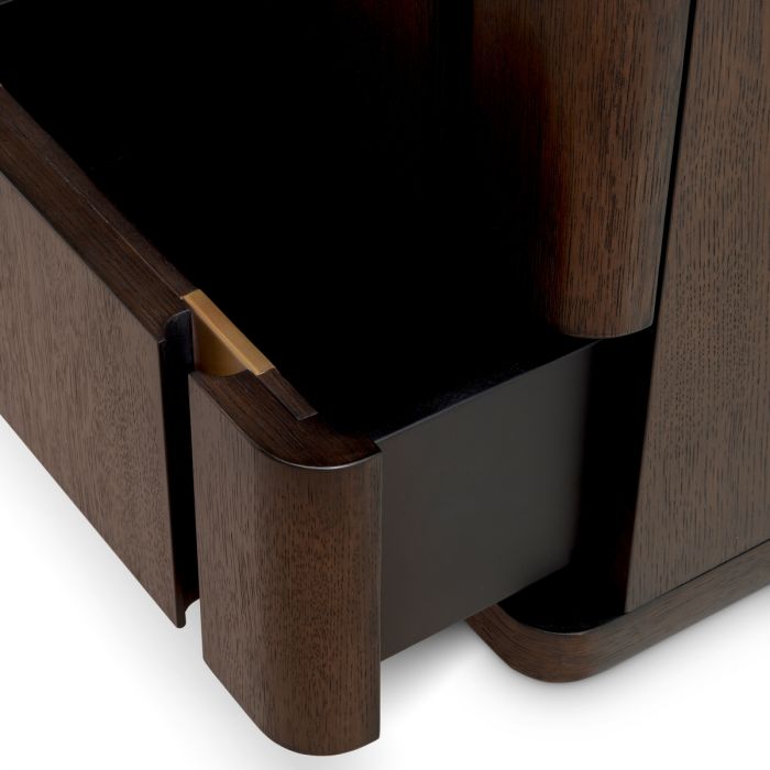 Nightstand Modesto S mocha oak veneer