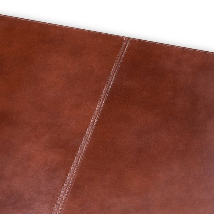 Desk Blotter Scaleo croco embossed antique brown leather