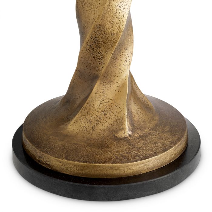 Floor Lamp Costanza vintage brass finish incl shade