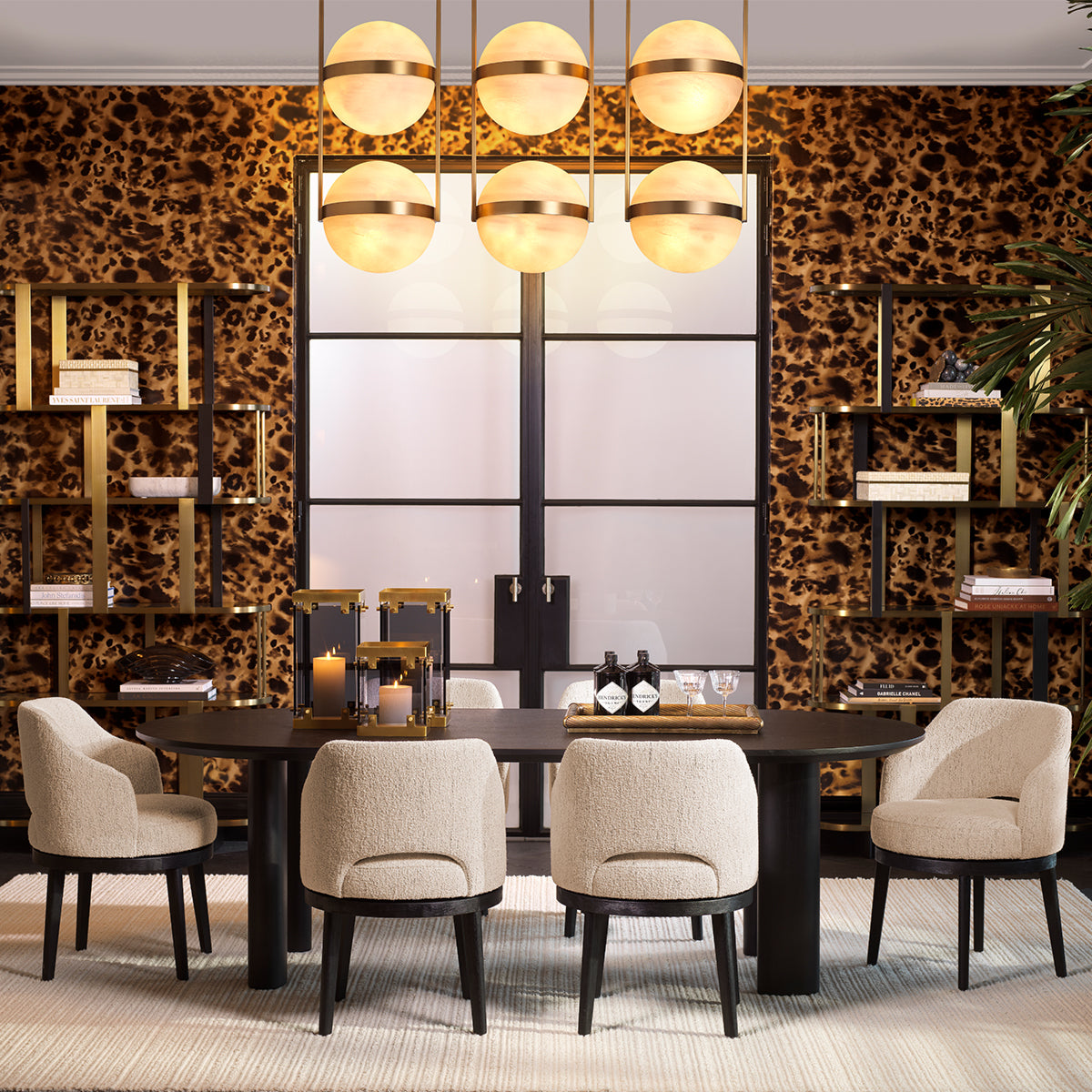 Ribbed Vintage Brass Tray Lenora | Eichholtzmh.com