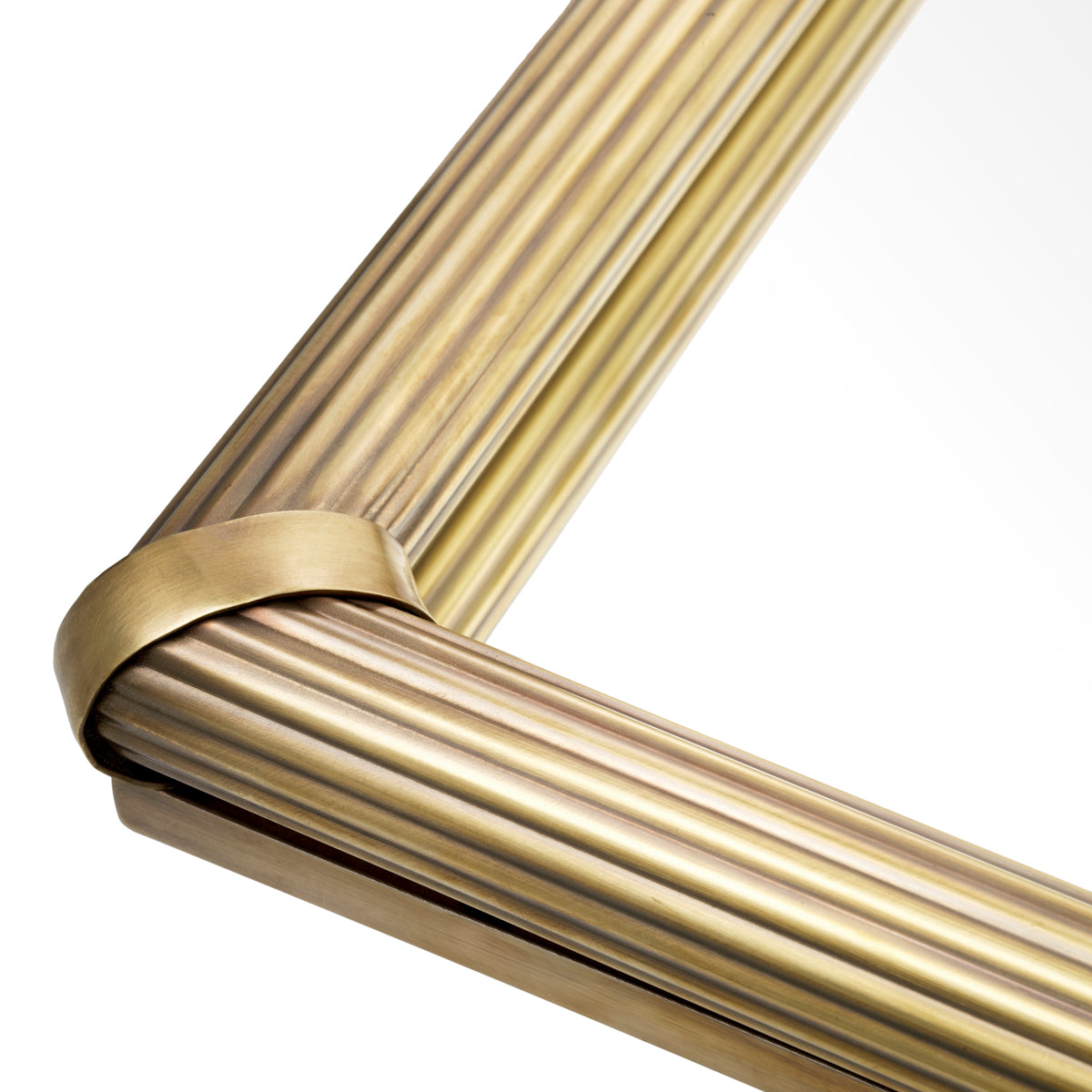 Ribbed Vintage Brass Tray Lenora | Eichholtzmh.com