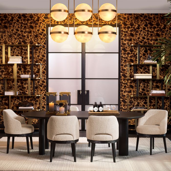 Tray Lenora vintage brass finish