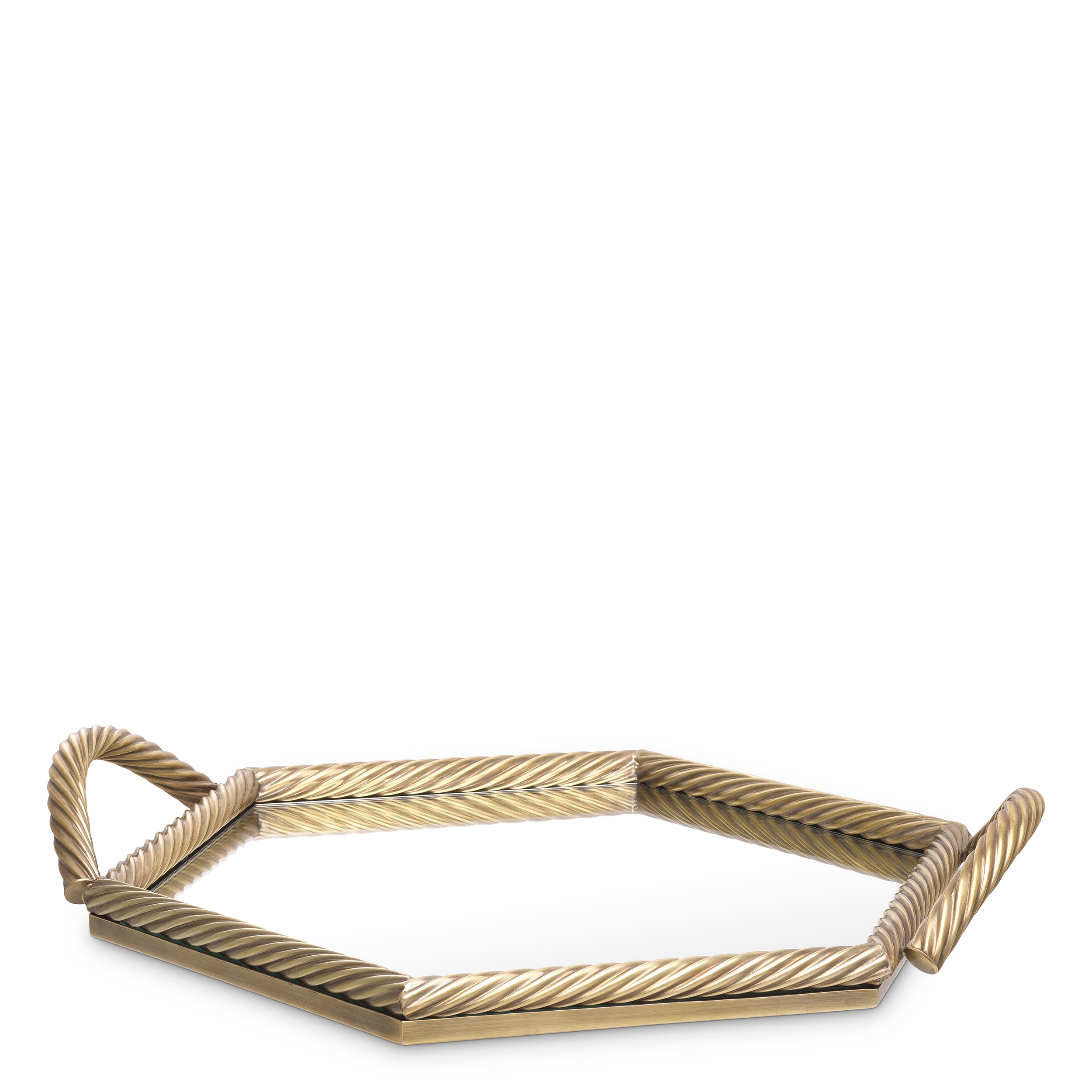 Hexagonal Mirrored Tray Salvi | Eichholtzmh.com