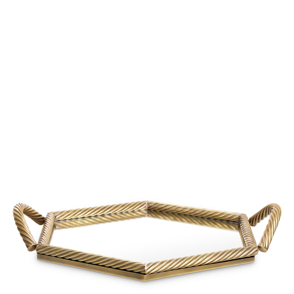 Hexagonal Mirrored Tray Salvi | Eichholtzmh.com