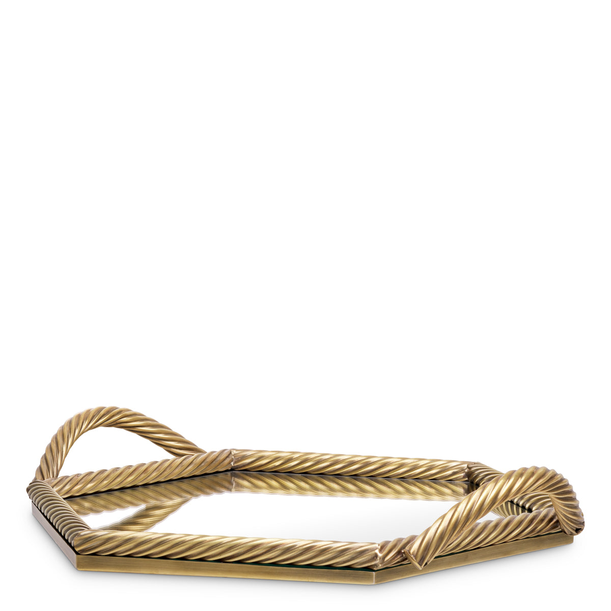 Hexagonal Mirrored Tray Salvi | Eichholtzmh.com