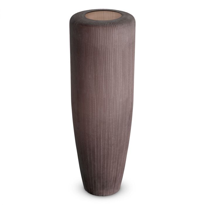Vase Isandro XL stone finish glass