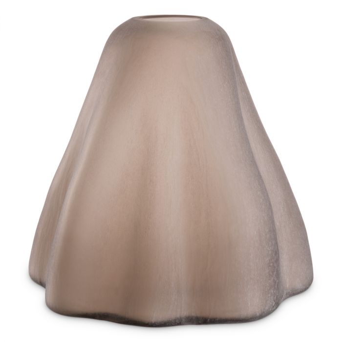 Vase Trivium sand color glass