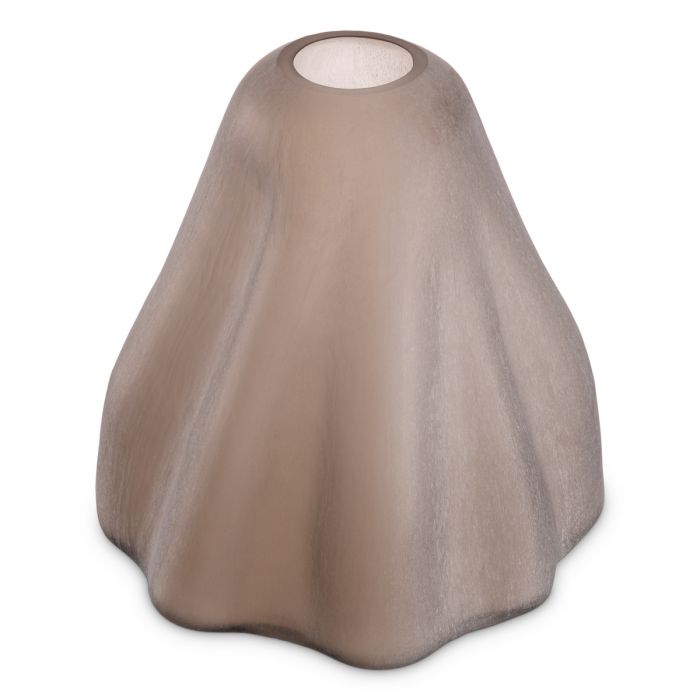 Vase Trivium sand color glass