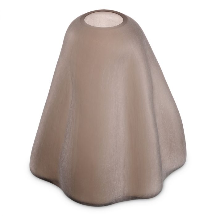 Vase Trivium sand color glass