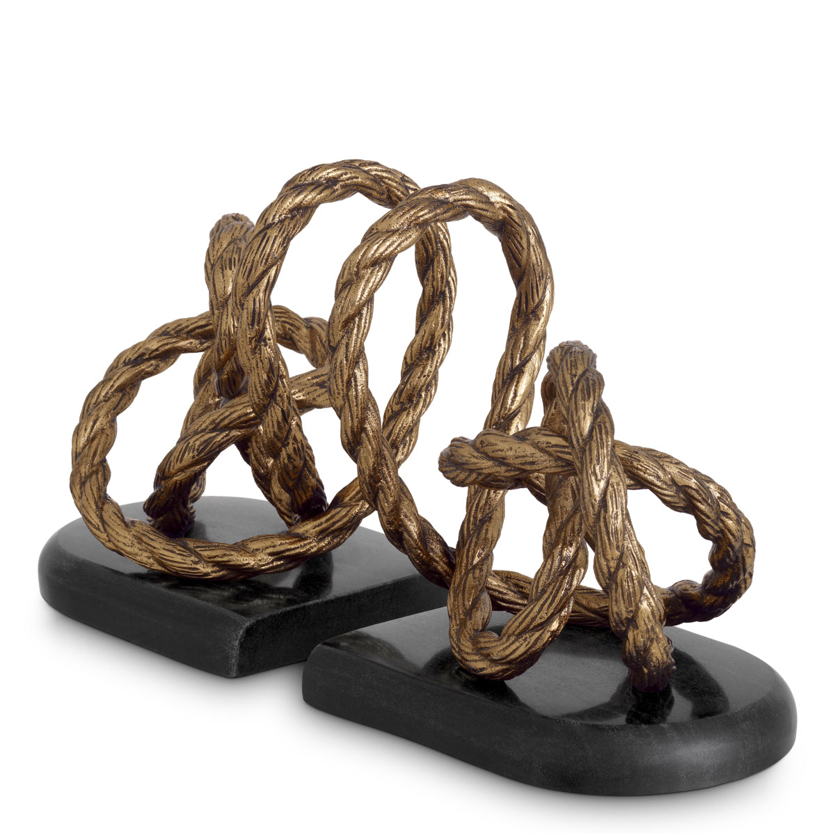 Gold Rope Bookends (2) Corwyn