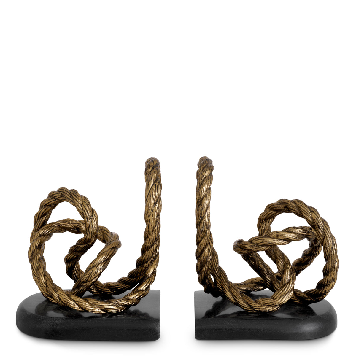 Gold Rope Bookends (2) Corwyn