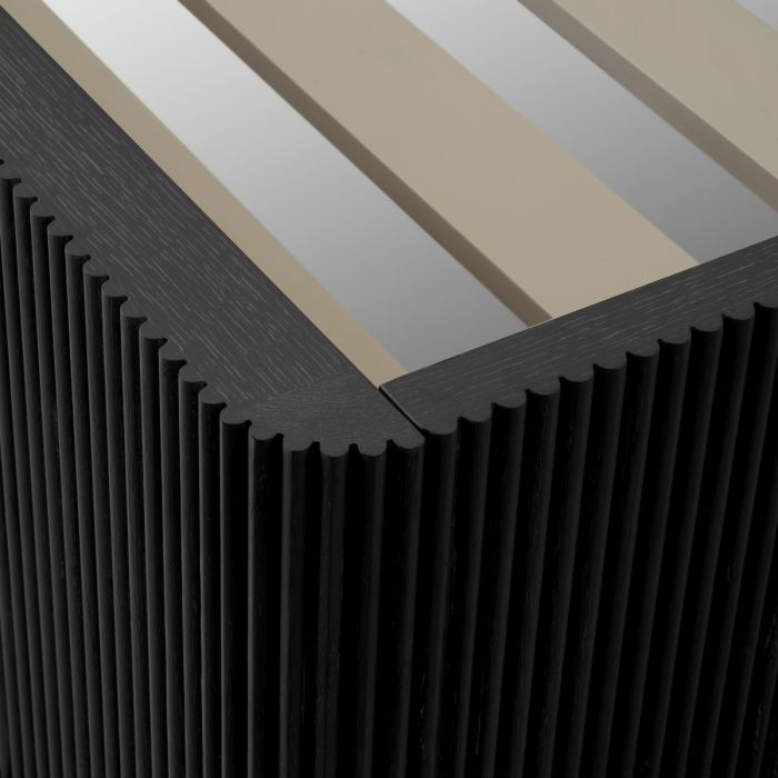 Bed Frame Dimitrios King size charcoal grey oak veneer durini natural