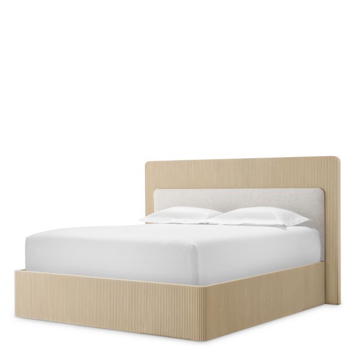 Bed Frame Dimitrios Queen size washed oak veneer durini natural