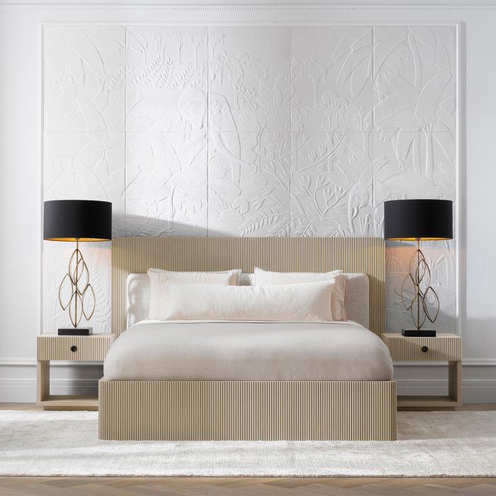 Bed Frame Dimitrios King size washed oak veneer durini natural