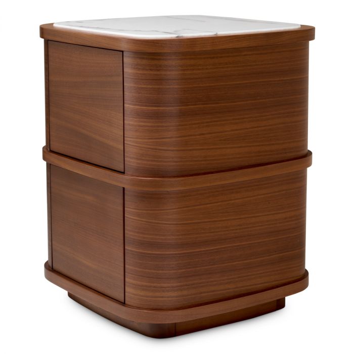 Nightstand Cabana S walnut veneer