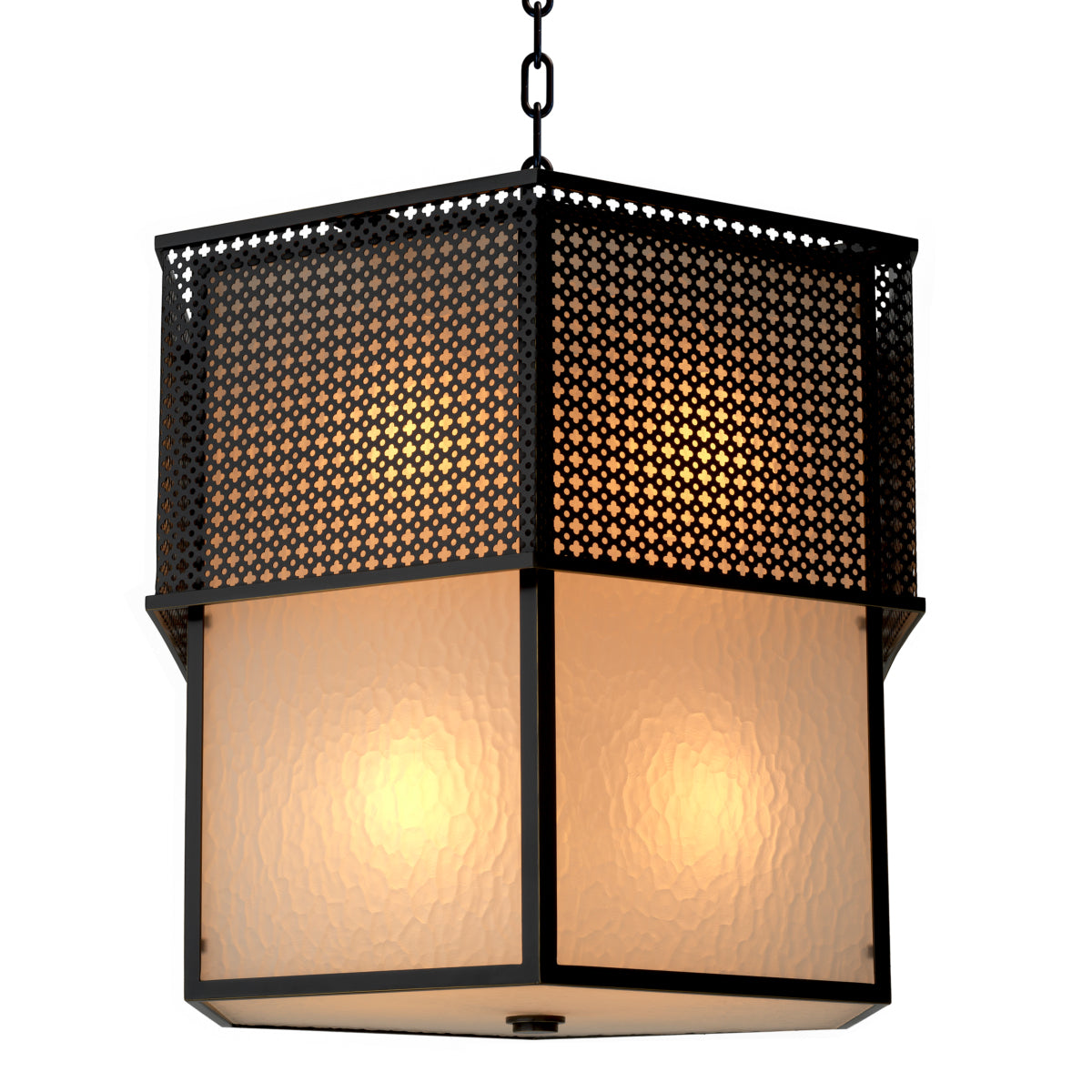 Bronze Frosted Glass Chandelier Minerva | Eichholtzmh.com