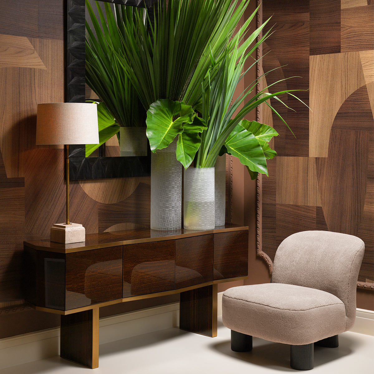 Charcoal Wood Mirror Belmont | Eichholtzmh.com